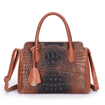 

2020 Luxury Handbags Women Bags Designer Crocodile Pattern Shoulder Bag Ladies Hand Bags Leather Large Capacity Bags Sac A Main