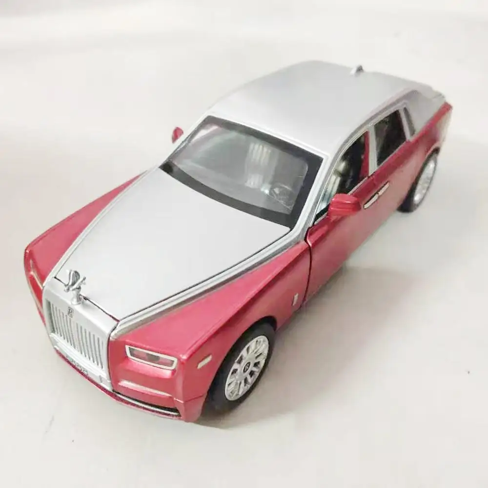 1:28 Rolls Royce, роскошная модель, модель автомобиля из сплава, звук и светильник, оттягивающая 6 дверей, эксклюзивная модель автомобиля - Цвет: WB8888R no box