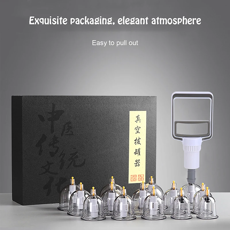 cupping therapy set Vacuum Cupping Set Suction Cups Massage Physiotherapy Jars Chinese Medicine Anti Cellulite For Body Massager 4