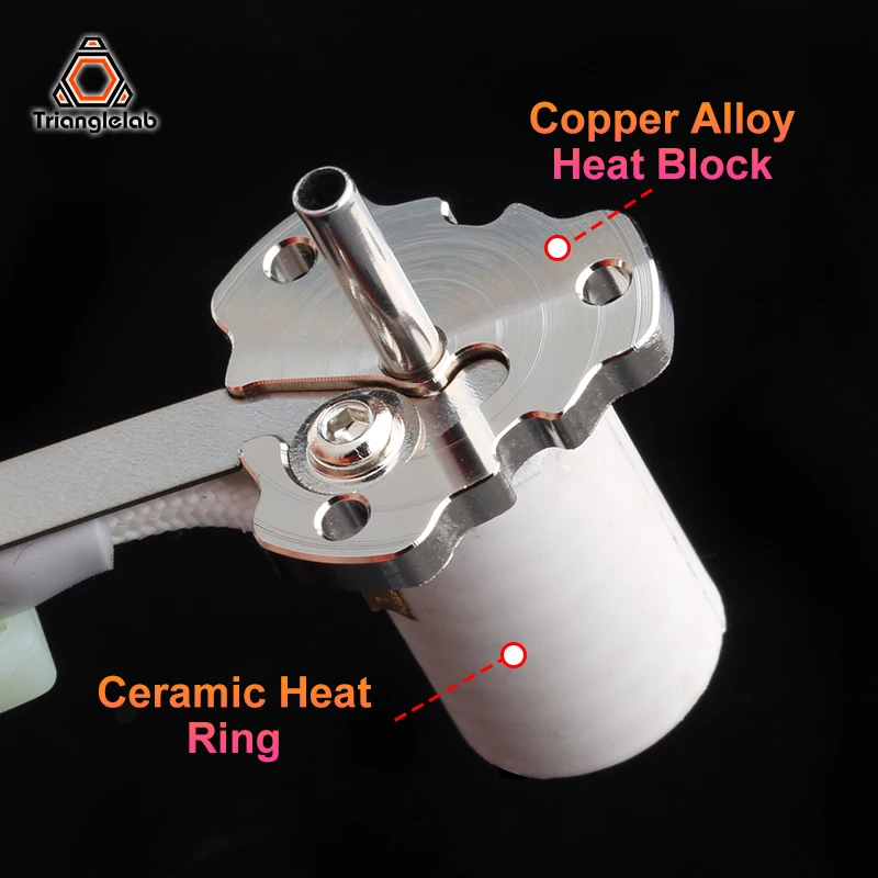 Trianglelab-rapido Aquecimento Núcleo Kit Cerâmica Compatível Hotend Termostato Integrado Heatbreak - Imagem 2