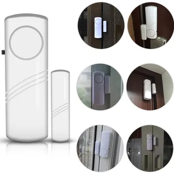 

1pcs Smart Human Body Sensors Security Door And Window Alarm Wireless Home Window Door Entry Sensors White