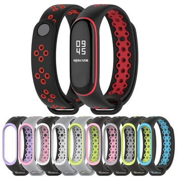 

New Applicable for Xiaomi Mi Band 3 Strap Wristband Sports Version Two-color Replacement Strap for Xiaomi Mi Band 4 Universal