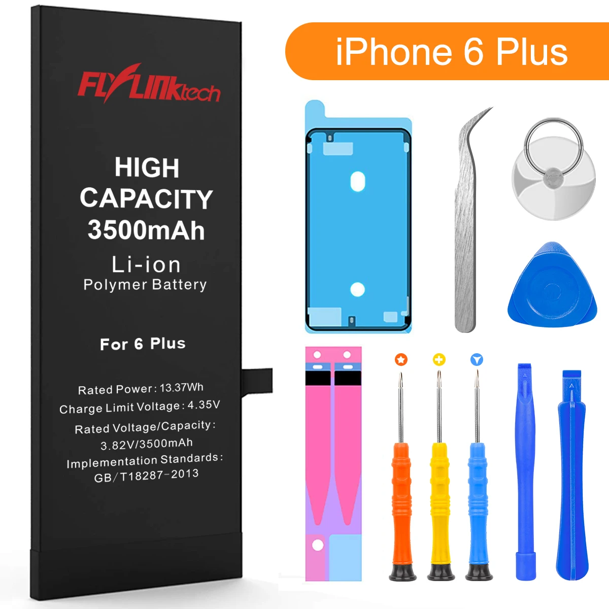 Flylinktech, аккумулятор для мобильного телефона, для iPhone 6, 6s, s Plus, сменные батареи, высокая емкость, аккумулятор для iPhone 6 plus