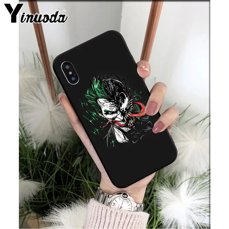 A7 Yinuoda Batman Joker Comic TPU Soft Silicone Phone Case Cover for iPhone 8 7 6 6S Plus 5 5S SE XR X XS MAX Coque Shell - Цвет: A7