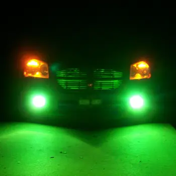 

Super Bright Car Lights Green Truck Driving Fog Lamps High Power Bulbs