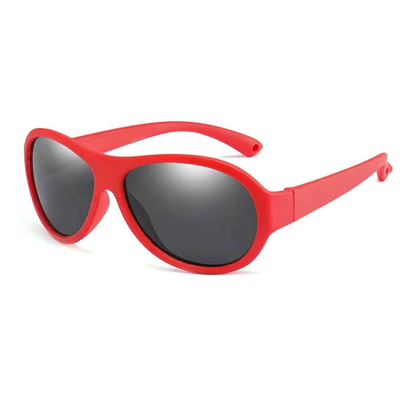 Детские поляризованные солнцезащитные очки, Детские Овальные Солнцезащитные очки для девочек и мальчиков, силиконовые детские зеркальные очки, подарок для ребенка, очки UV400 Oculos De Sol