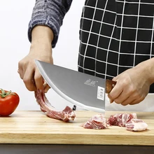 8 inch Professional Stainless Steel Chinese Knife Meat Cleaver Butcher Chopping Knife Kitchen Chef Knives