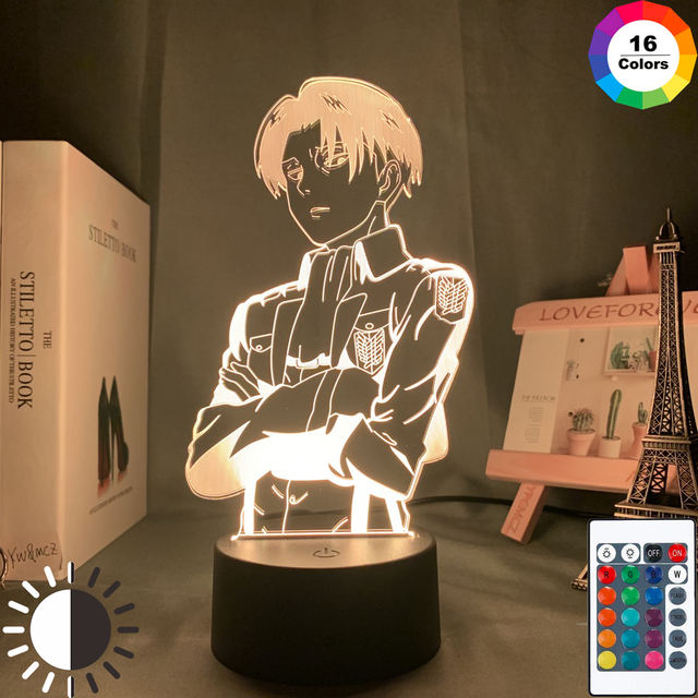 16 COLOR WITH REMOTE ATTACK ON TITAN 3D LED LAMP (33 VARIAN)