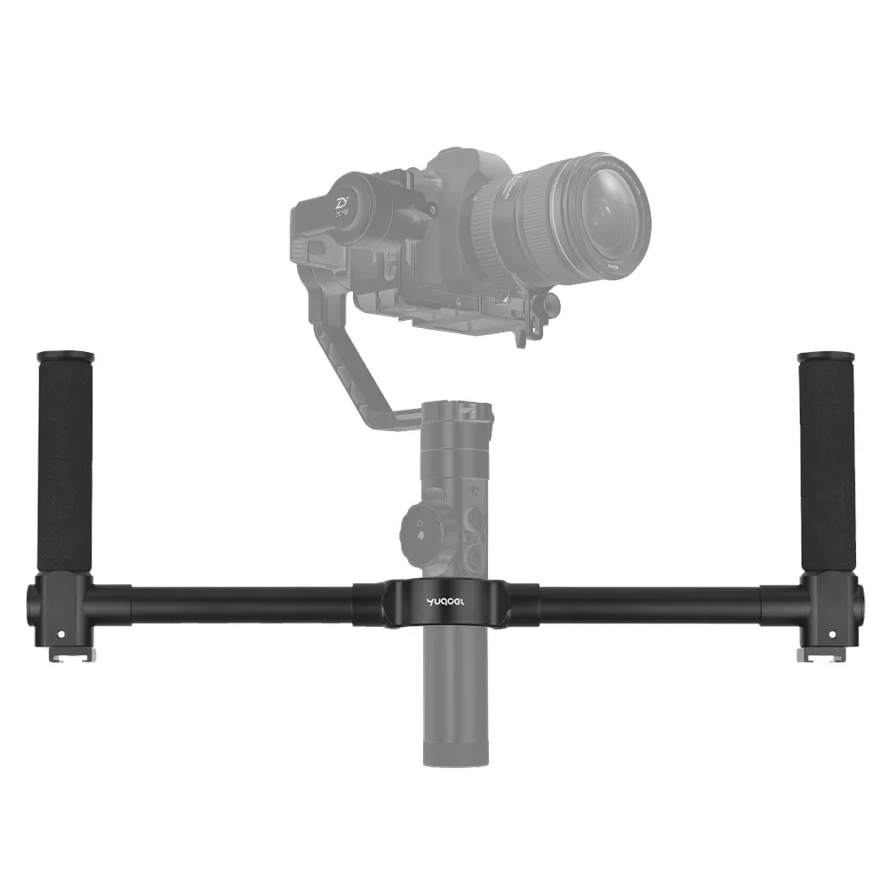 Andoer двойной рукоятки Кронштейн ручной руль алюминиевый сплав для Zhiyun Crane 2 Gimbal стабилизатор