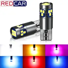 2 шт. T10 W5W Светодиодная лампа супер яркая 18SMD 3030 чипы 168 194 поворот Син светильник автомобильные аксессуары Габаритные огни 6000 К Авто 12V