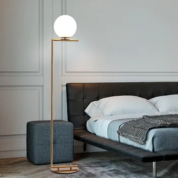 

modern glass ball lamp floor lamp Nordic character ball sitting room sofa floor lamp of bedroom