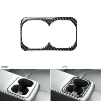 

New Arrival High Quality Carbon Fiber Rear Seat Water Cup Holder Cover For Mitsubishi Lancer Evo 2008-14