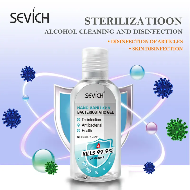Sevich 50ml 99.9% Antibacterial Gel Travel Portable Antibacterial Hand Sanitizer Disposable Disinfection Gel Wipe Out Bacteria Sevich 50ml 99.9% Antibacterial Gel Travel Portable Antibacterial Hand Sanitizer Disposable Disinfection Gel Wipe Out Bacteria