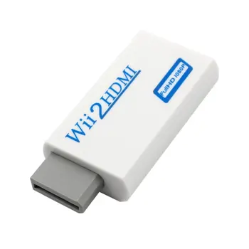 

For Nintendo Wii Hassle Free Plug and Play For Mando Wii to HDMI 1080p Converter Adapter Wii2hdmi 3.5mm Audio Box For Wii-link