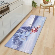 Zeegle Печатный кухонный длинный коврик для входной двери Противоскользящий прикроватный коврик для спальни впитывающий воду удобный коврик для ног