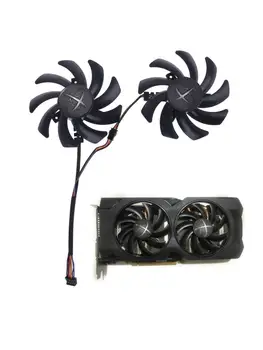 

2pcs 85mm 480/470 Graphics 4Pin 0.35A VGA Cooler Fan for XFX R9 390/390X 8G RX48