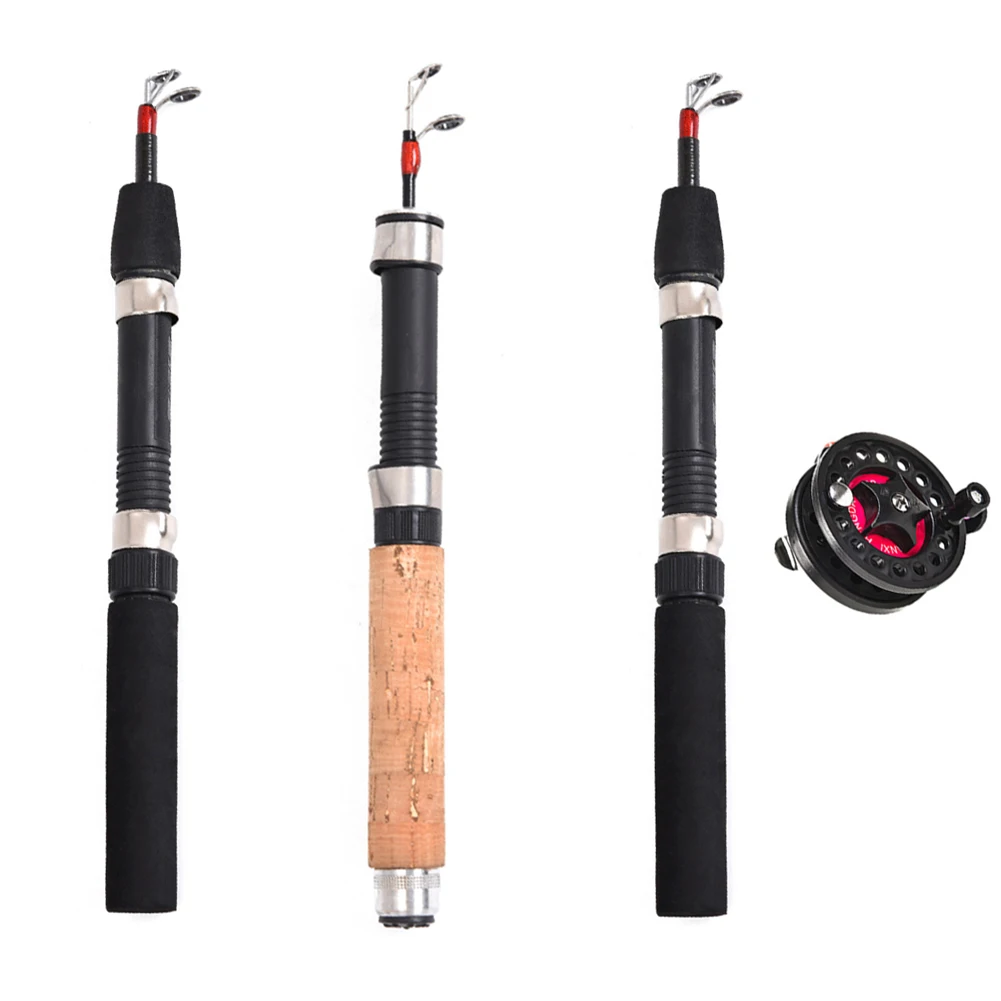 Lightweight Winter Ice Fishing Rod Reel Telescopic Ultra Short Fishing