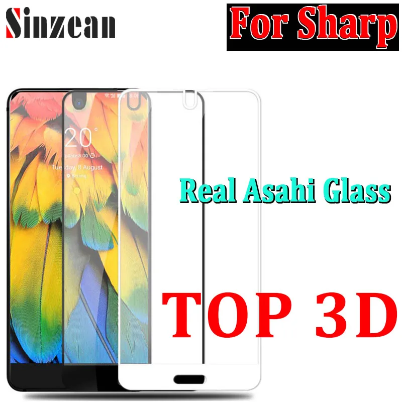 100 шт. 3D изогнутые края Asahi для Sharp AQUOS R3/Sense 3 LITE/Sense plus/ZERO полное покрытие клеевое