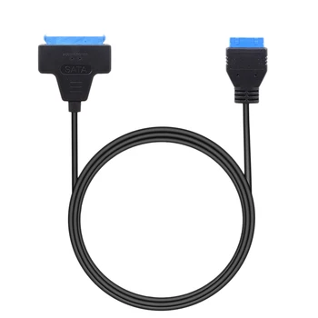 

22Pin SATA 2.5 Inch SSD HDD to USB 3.0 Cable 19Pin 20Pin Motherboard Header