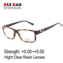 Леопардовые дизайнерские очки для чтения для мужчин и женщин прозрачные пресбиопические очки прямоугольные очки для чтения оправа Смола оптические линзы