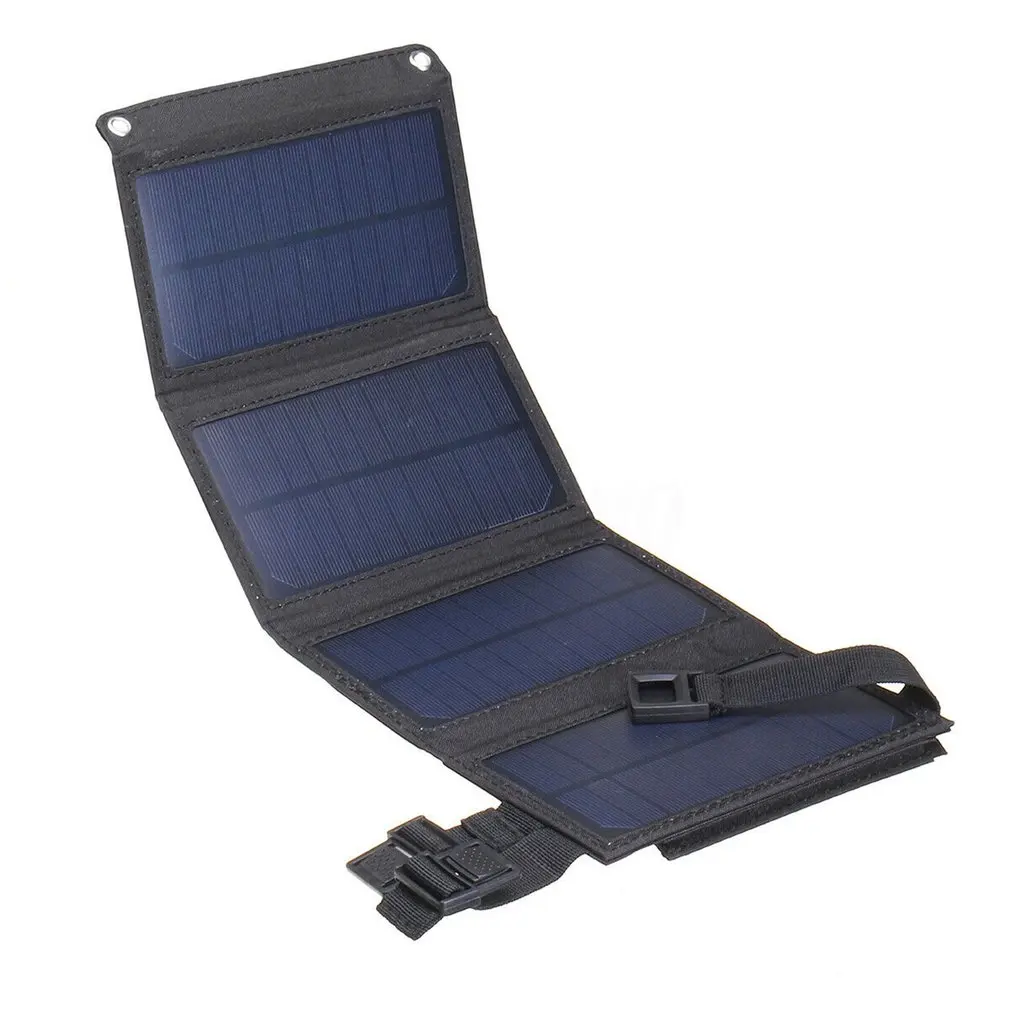 

Outdoor Portable Folding Foldable Waterproof Solar Panel Charger Mobile Power Bank 10000mAh for Cellphone Battery Dual USB Port