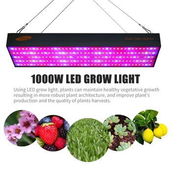 

1000W LED Grow Light LED Panel Grow Light for Hydroponic Greenhouse Indoor Plant Flower Vegetative Growth