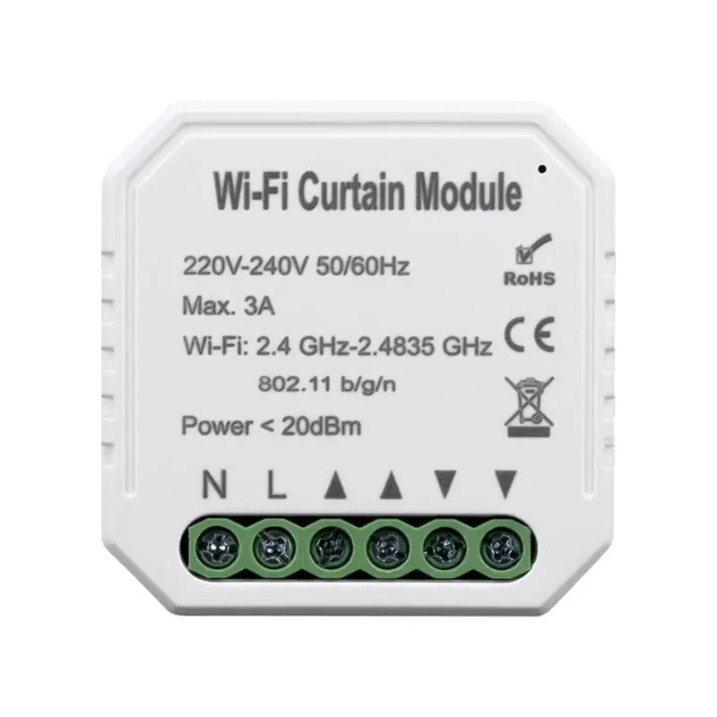 

WiFi Smart Curtain Switch Module Roller Blinds Shutter Motor APP Remote Control