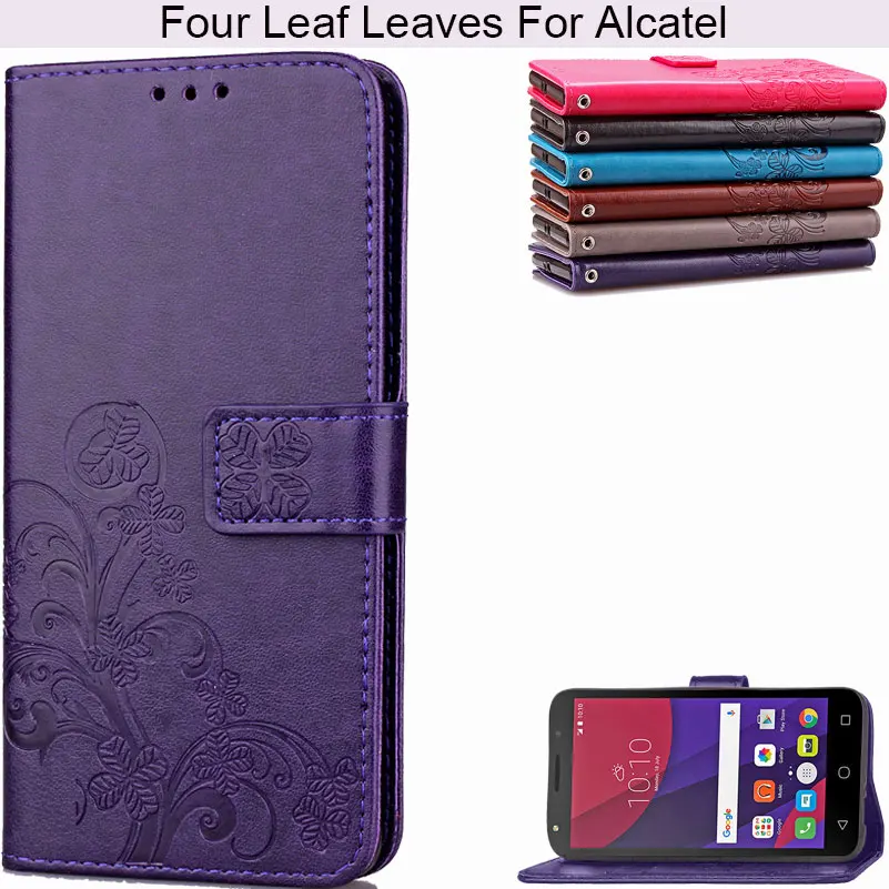 Бесплатная доставка BEFOSPEY четыре листа листья чехол для телефона Alcatel Pixi 4 5 0 OT5045X