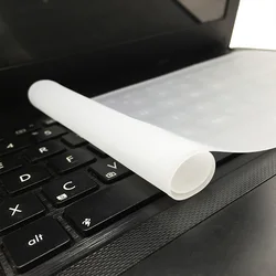 Film de protection Transparent en Silicone pour clavier d'ordinateur portable, 10, 11, 12, 13, 14, 15, 17 pouces, étanche à la poussière 