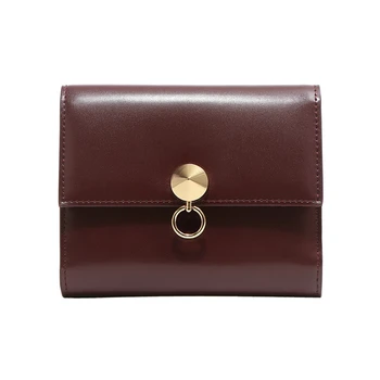 

MOOD The Latest Version Of 2019 Is A Simple Multi-card Instagram Super Short Three-fold Change Purse Free Shipping