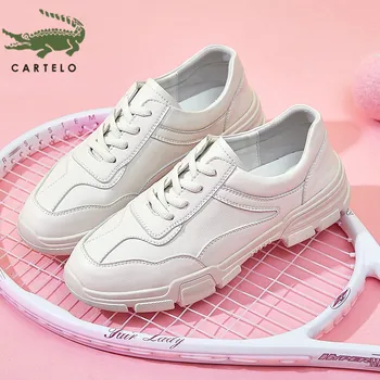 

CARTELO fashion round head thick bottom comfortable women's shoes wild student sports casual shoes European and American trend s