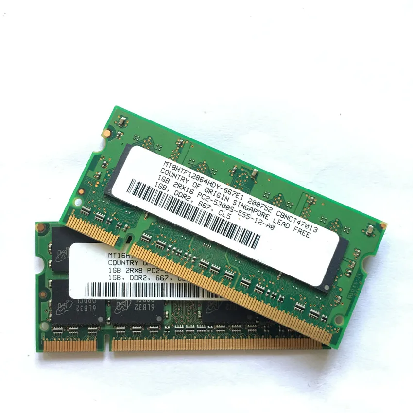 Оперативная память для ноутбука DDR2 1 ГБ 1R/2Rx8 667 МГц PC2 5300S | Компьютеры и офис