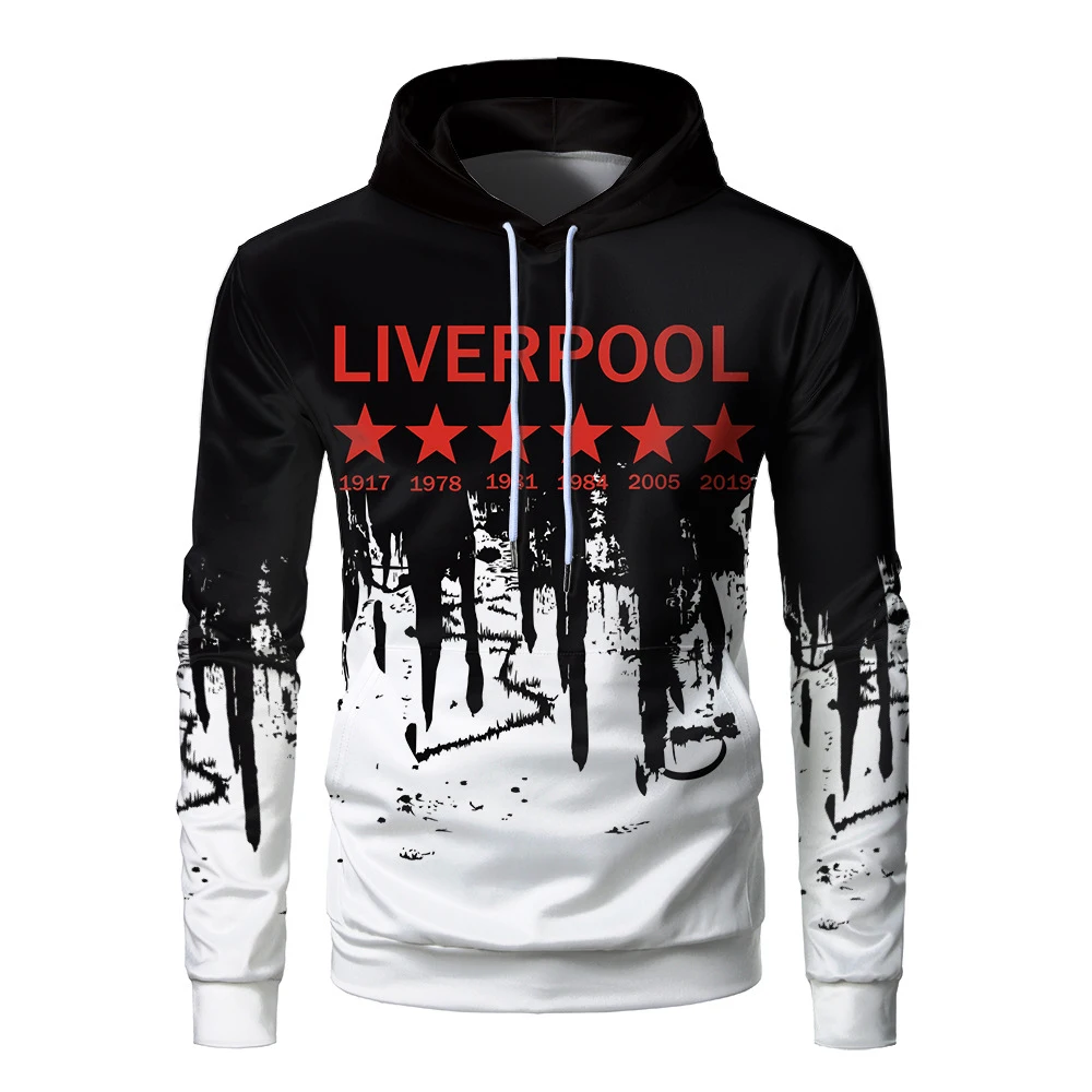 

Mo Salah You'll Never Walk Alone Never Give Up Liverpool Hoodies Champions League Final Madrid 2019 O Neck 3D printing