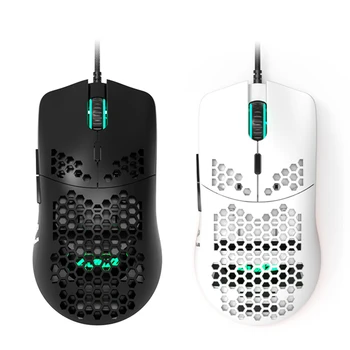 

New Honeycomb shell Gaming Mouse Pixart 16000DPI Optical Sensor and RGB White Wired Game Mouse For PC laptop Gaming gamer