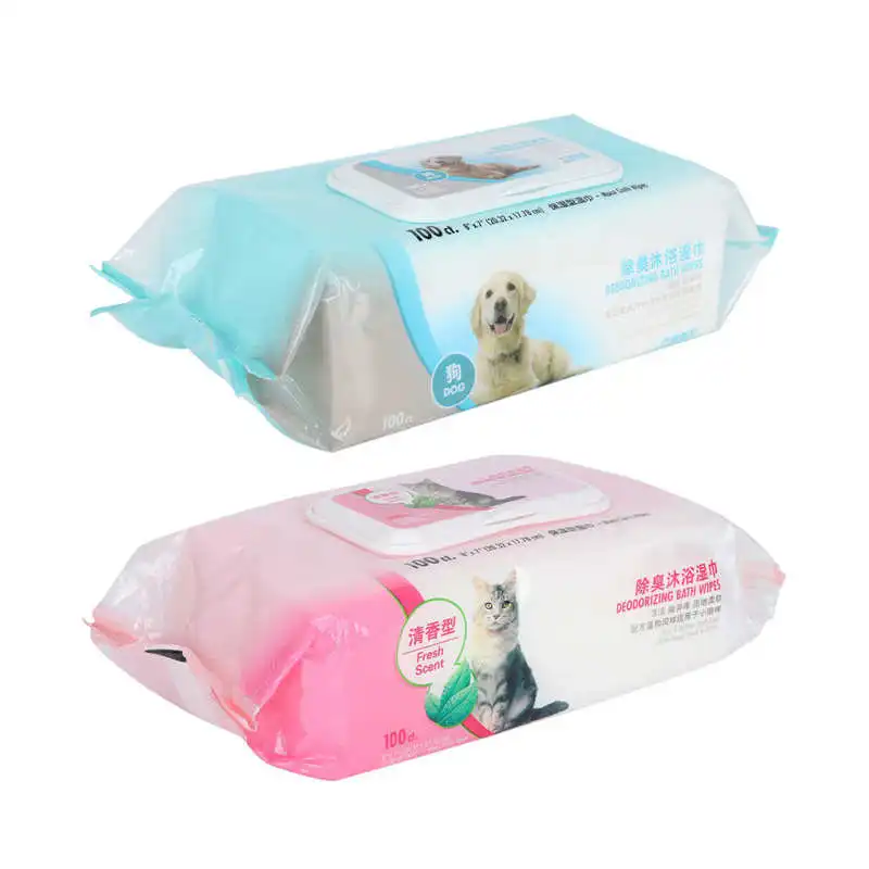 

pet supplies sucking portable dog massage cleaner Pet Bath Cleaning Wipes Cat/Dog Deodorizing Grooming Wipes for