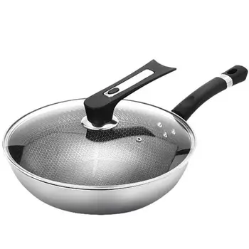 

Non-stick wok household 304 stainless steel wok induction cooker gas stove special pan pot
