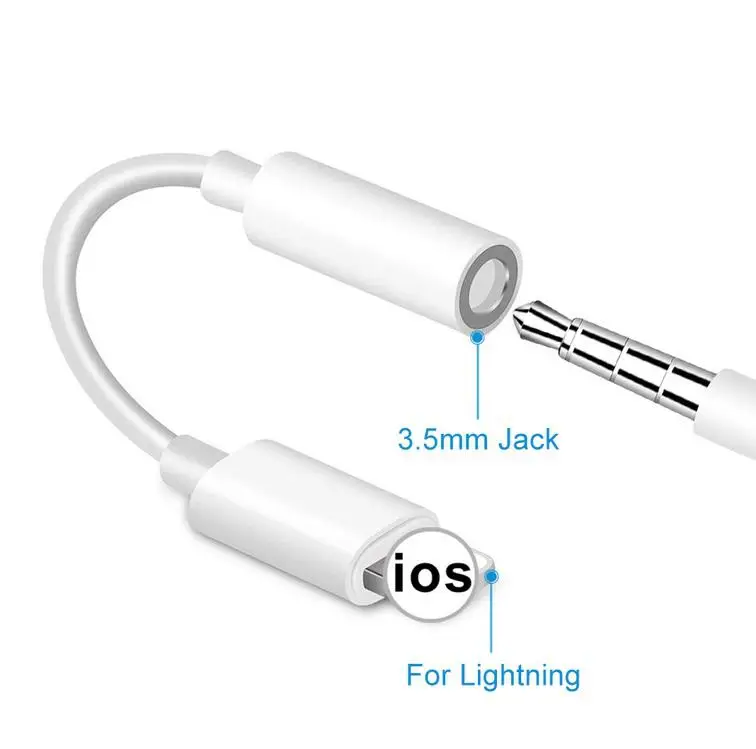 TWISTER.CK Music Headphone Adapter for IPhone 7 8 X AUX Adapter Female To 3.5mm Male Adapters Headphone Jack Cable