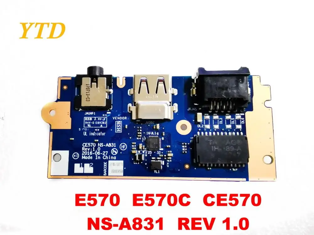 Для lenovo E570 E570C звуковая плата USB плата E570 E570C CE570 NS-A831 REV 1,0 протестирована хорошая