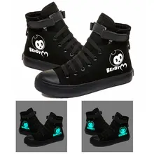 Женская и мужская парусиновая обувь Bendy And The Ink Machine; кроссовки; светящаяся обувь; повседневная обувь для подростков; дышащая обувь на плоской подошве для студентов
