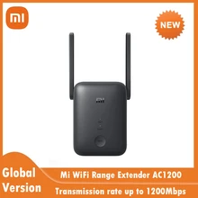 Xiaomi-extensor de rango WiFi Mi versión Global, enrutador de señal WiFi, amplificador de puerto Ethernet de 2,4 Mbps, AC1200, banda de 1200 GHz y 5GHz