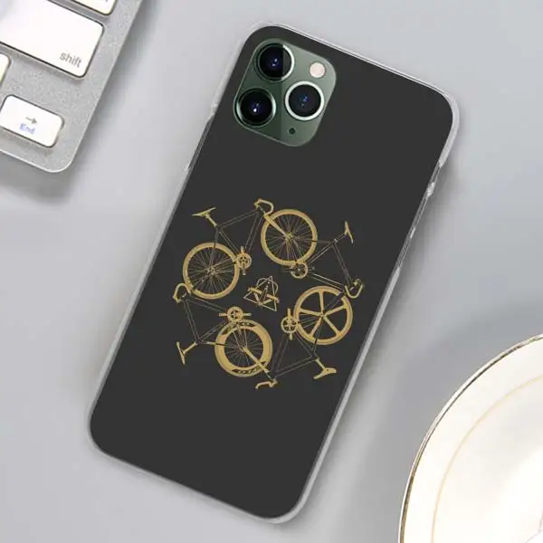 Bike Cycling art Phone Cases for Apple iPhone 11 Pro Max X XR XS MAX Case for iPhone 6 6s 7 8 Plus 5 5S SE Cover - Цвет: H10