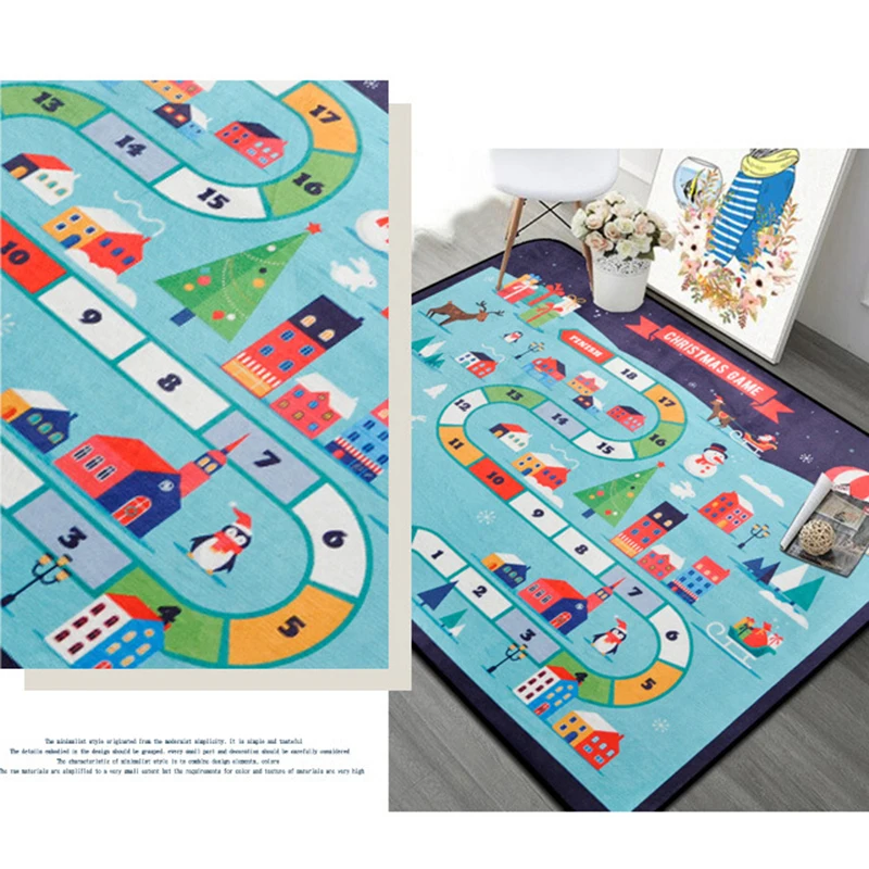 Greatest  Road Bedroom Carpet Living Room Kids Rug Soft Floor Baby Play Mat Anti-skid Blanket Washable Toys f