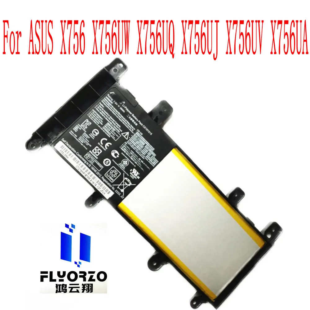 

100% Brand New High Quality 38WH/4840mAh C21N1515 Battery For ASUS X756 X756UW X756UQ X756UJ X756UV X756UA laptop