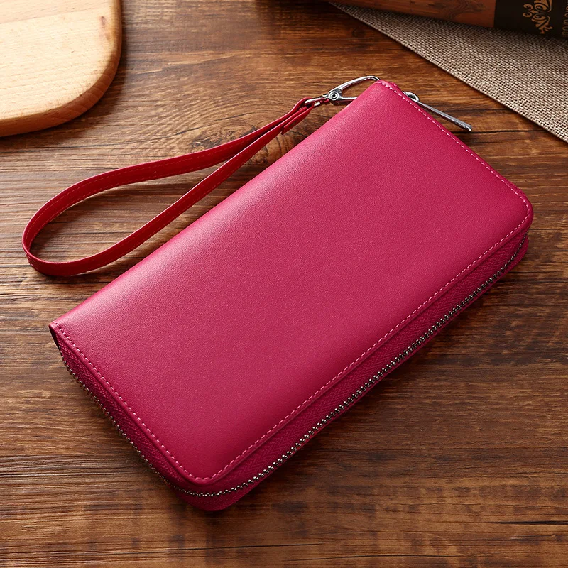 

Long Wallet Card Bit More Genuine Leather Large-Volume Wallet MEN'S AND WOMEN'S Phone Bag Organ Credit Wallet Card Holder