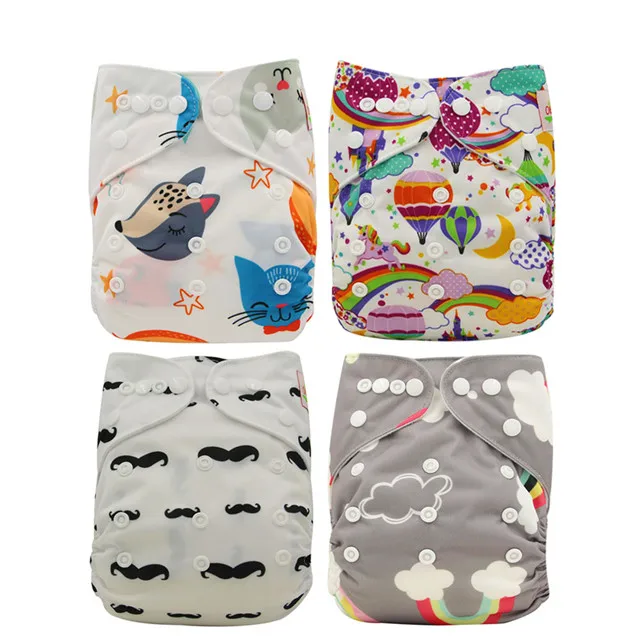 baby cloth diaper12 Детские тканевые подгузники Ohbabyka fralda, Регулируемые моющиеся карманные подгузники для новорожденных мальчиков и девочек, водонепроницаемые Многоразовые подгузники - Цвет: baby cloth diaper12