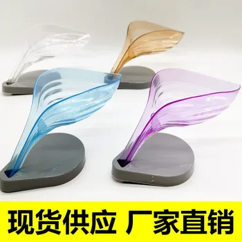 

Jia Cai Sucker Leaf Soap Dish Household Products Creative Water Draining Bathroom Soap Box Hole Punched H9