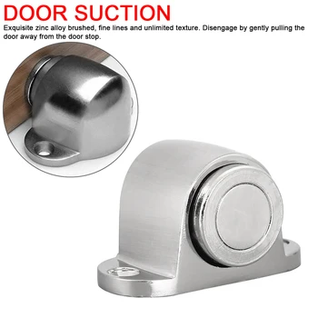 

Stainless Steel Strong Magnetic Door Stopper Suction Gate Supporting Hardware Powerful Mini Door Stop with Catch Screw Mount
