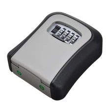 Сейф для ключей из алюминиевого сплава для домашней безопасности с паролем и замком для хранения с 4 кодами KS008 для наружного использования в помещении