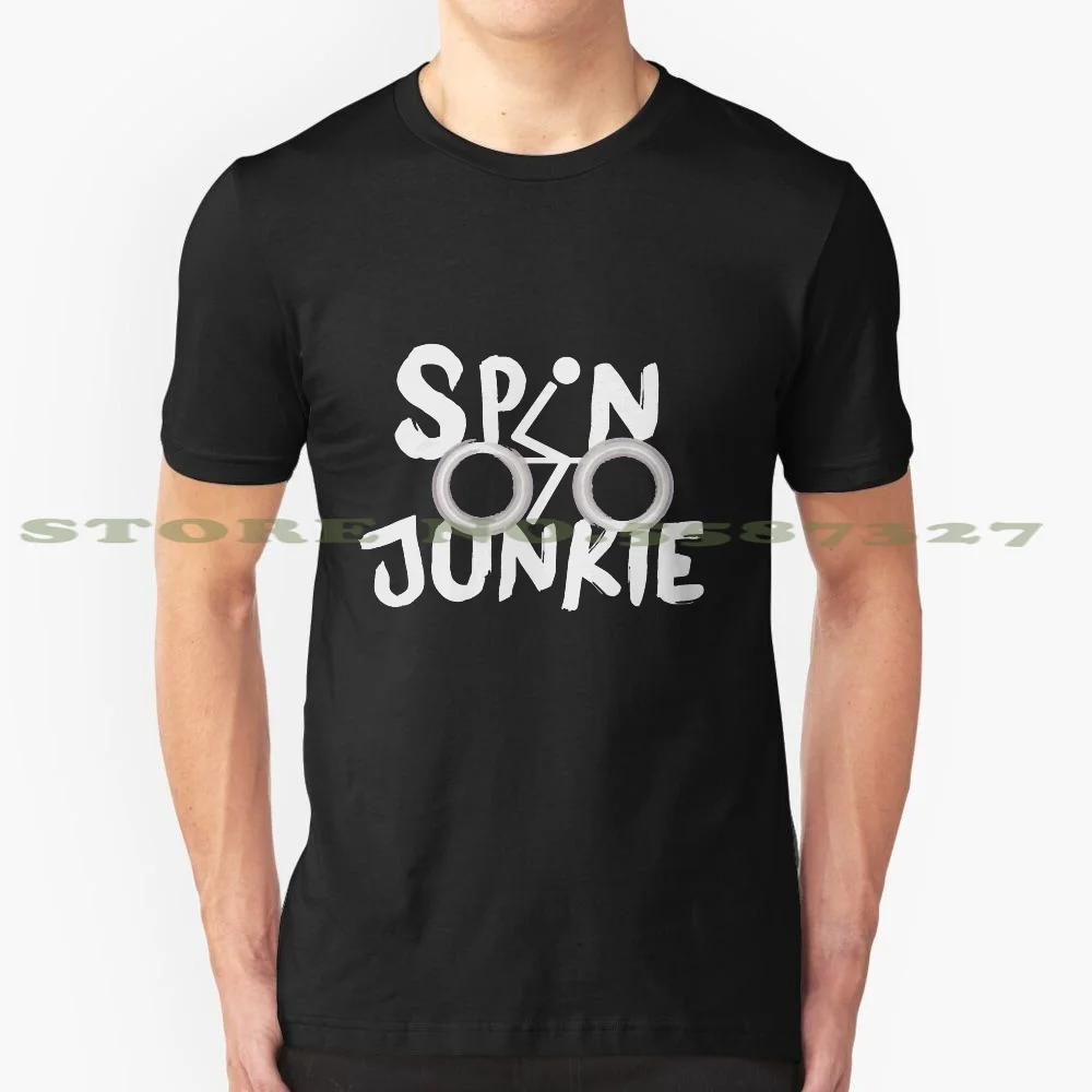 Летняя забавная футболка для мужчин и женщин Spin Junkie Spinning Foodie Lifestyle Health Fitness Ume |
