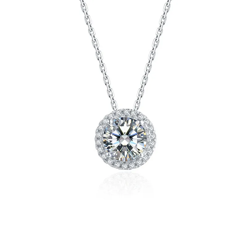 Handmade Diamond Jewelry set Real 925 Sterling Silver Bijou Party Wedding Earrings Necklace For Women Bridal Moissanite Jewelry - 3
